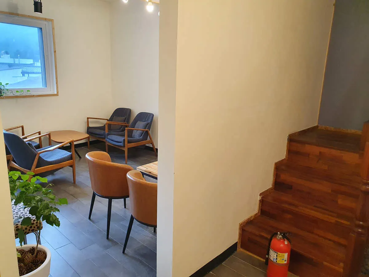 정선 고한읍 카페 이야기꽃 내부