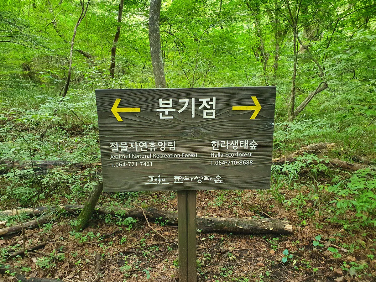 절물자연휴양림과 한라생태숲은 연결되어 있다