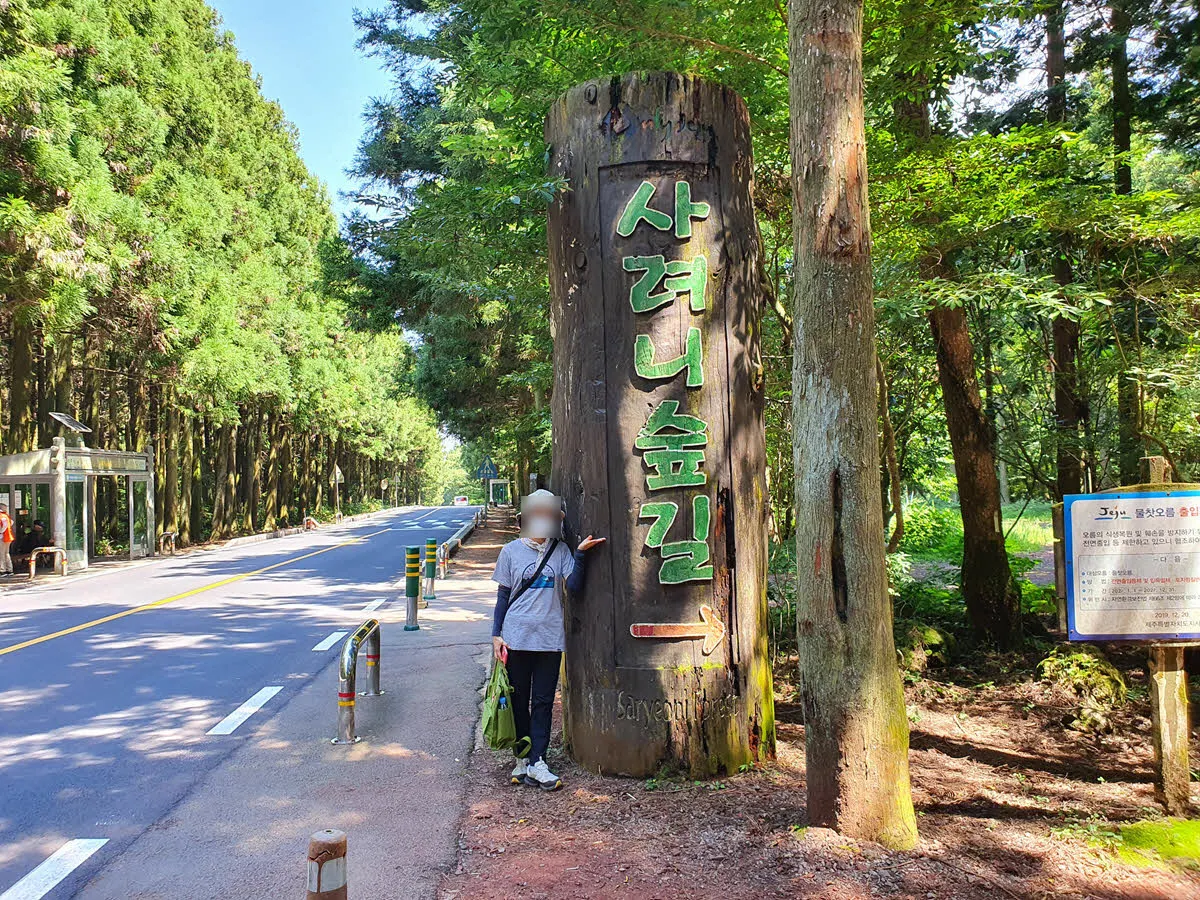 사려니숲길 입구