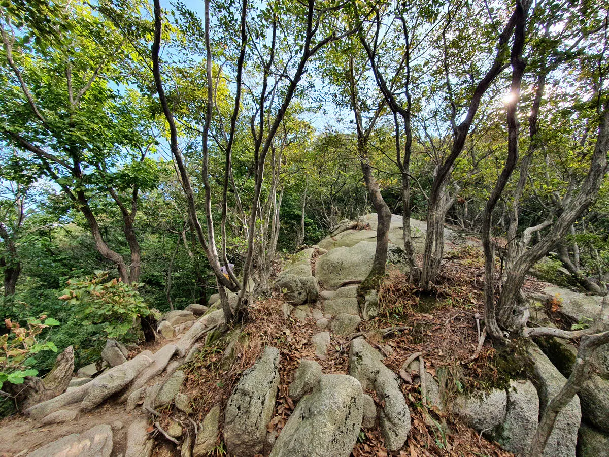 마니산, 제법 험하다