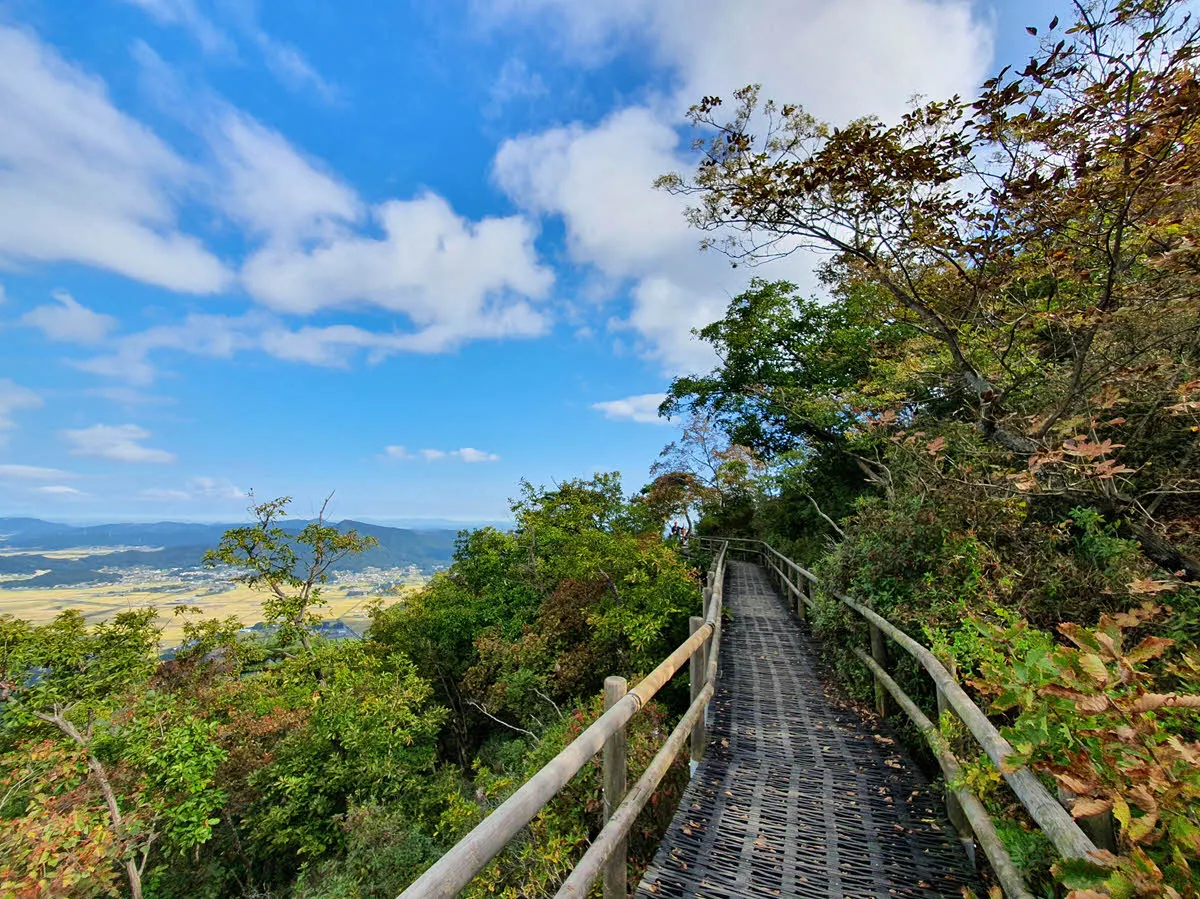 단풍이 들기 시작하는 마니산
