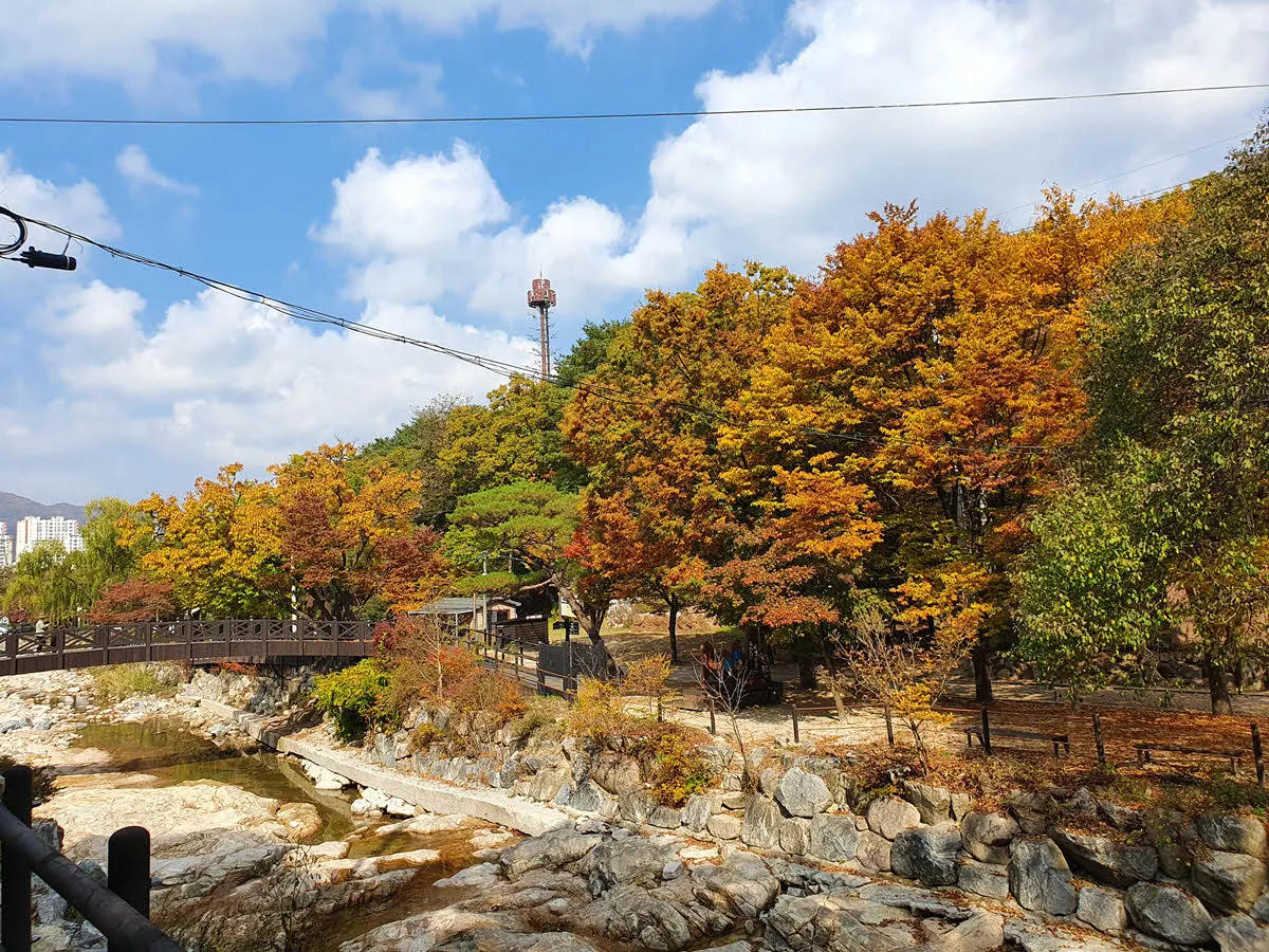 송추계곡의 단풍