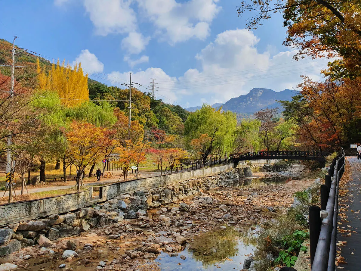 송추계곡의 단풍