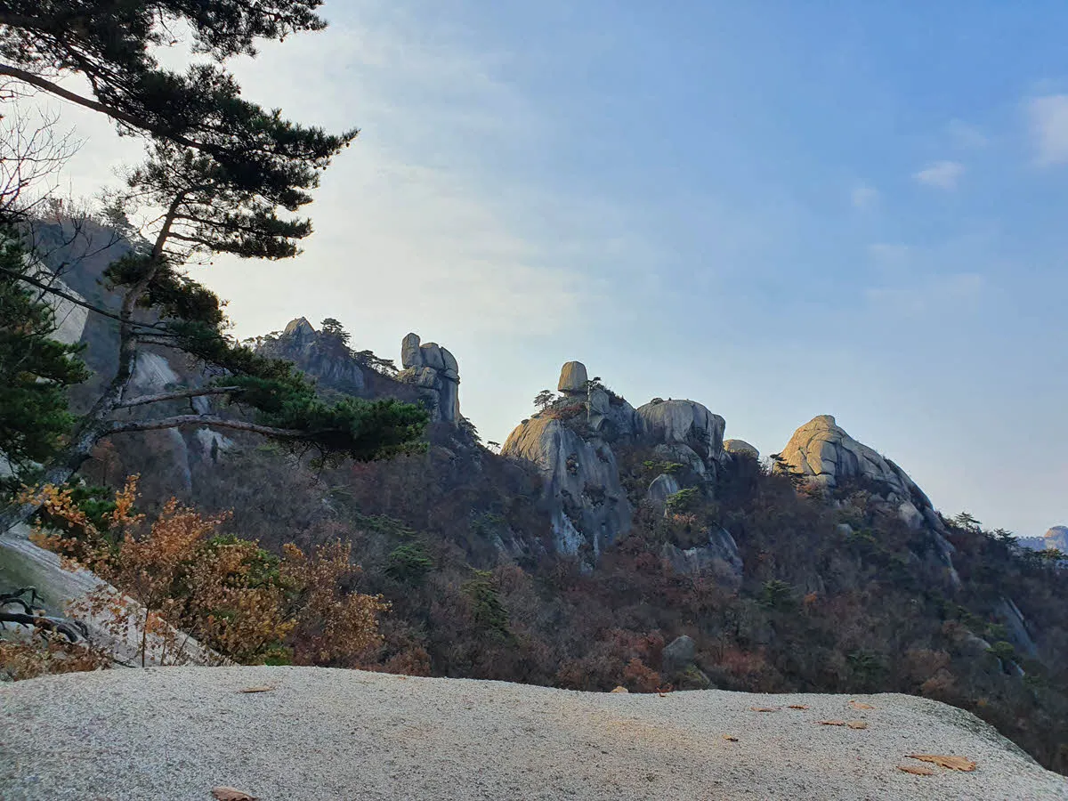 오봉에 도착하기 전 보이는 오봉의 모습