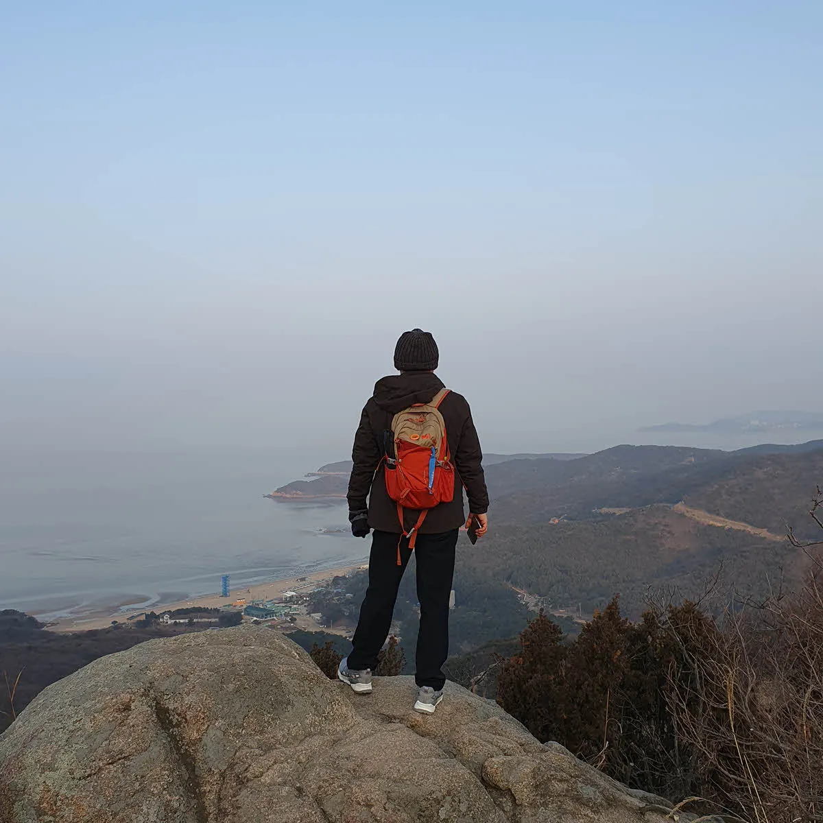 무의도 호룡곡산에서 바라본 하나개해수욕장