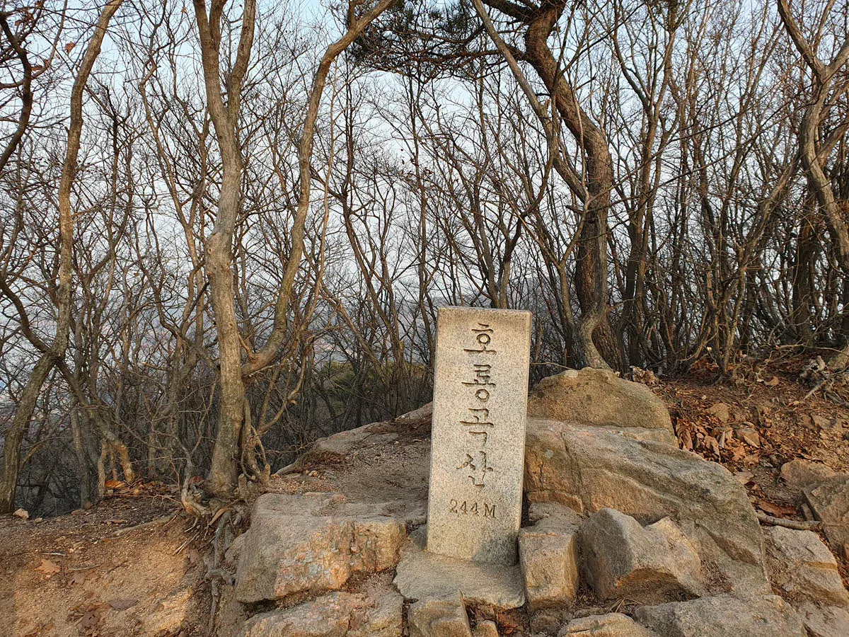 호룡곡산 정상석