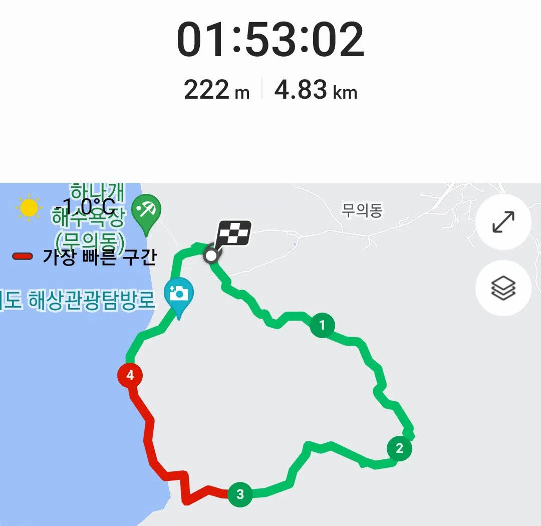 트래킹 코스 및 소요시간