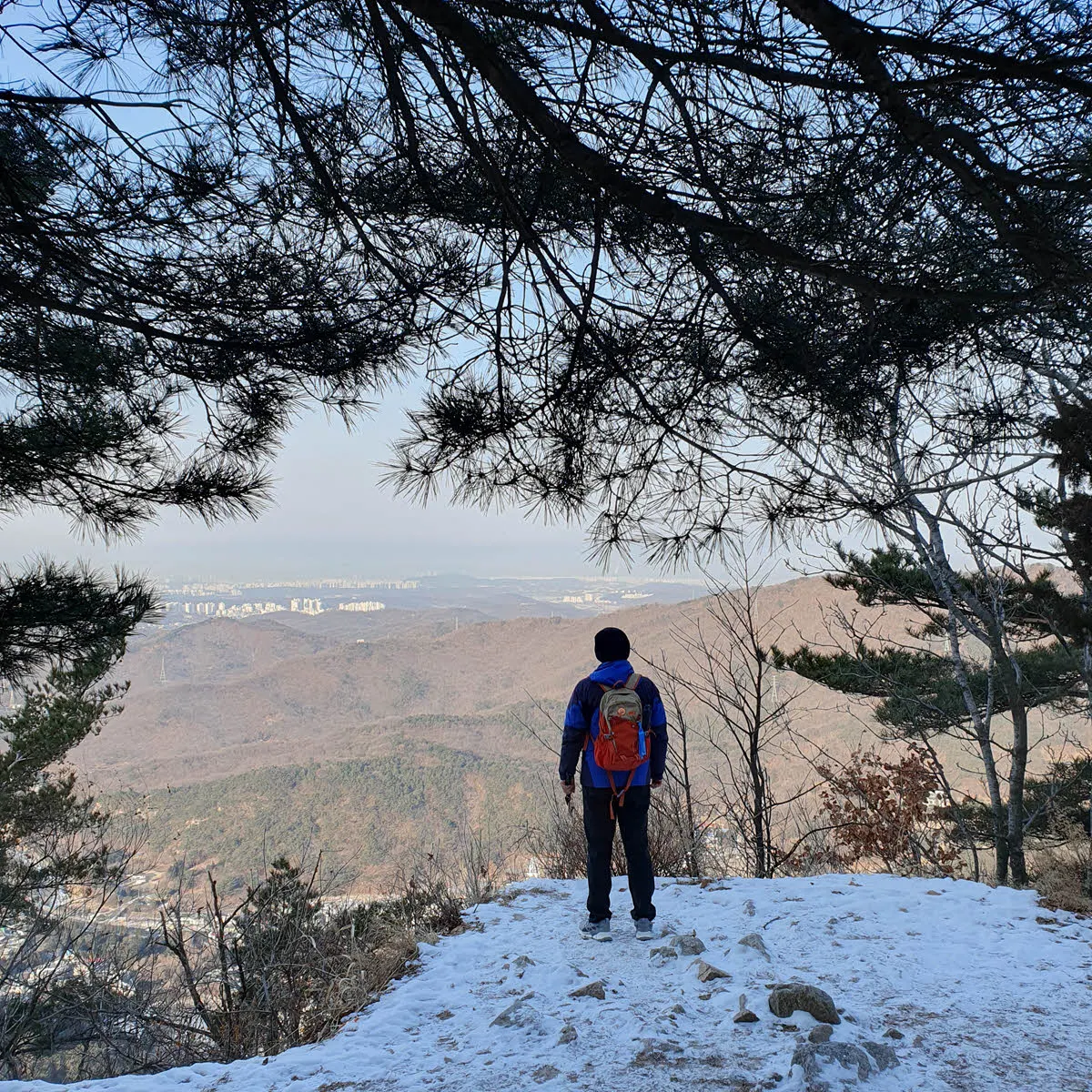 북한산 원효봉 가는 길의 조망점
