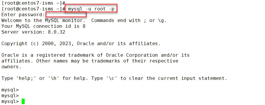 mysql client로 서버 접속