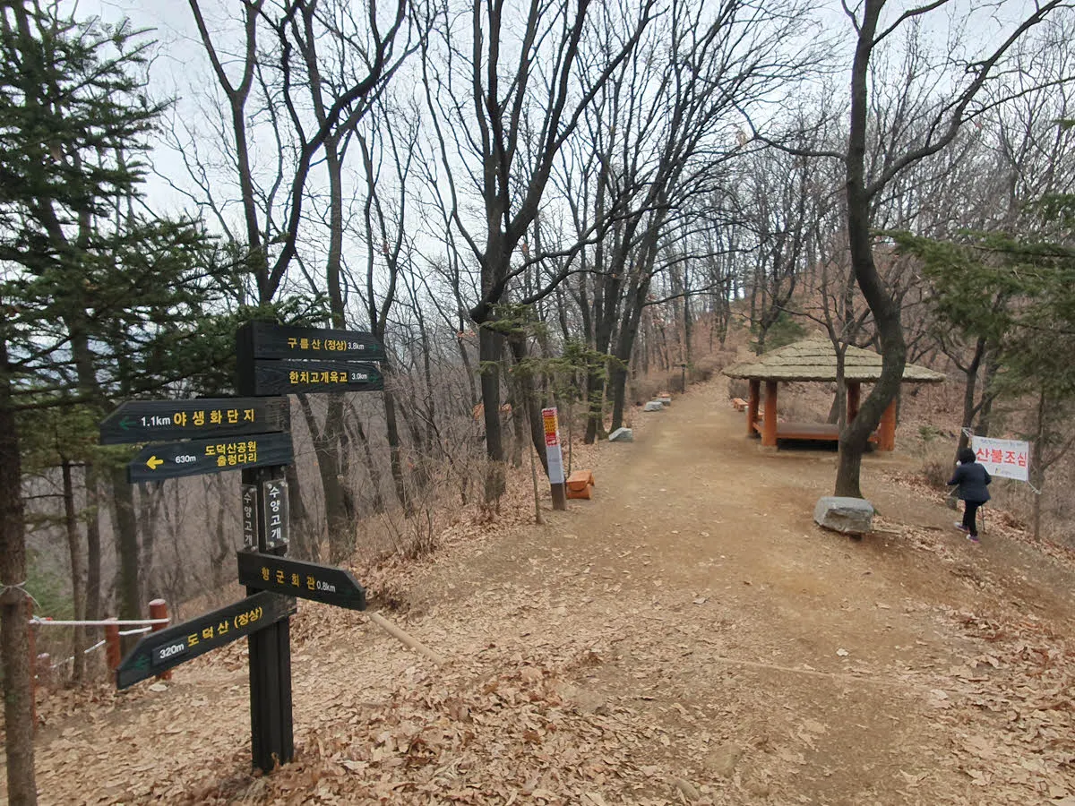 도덕산 수양고개(밤일 분기점)