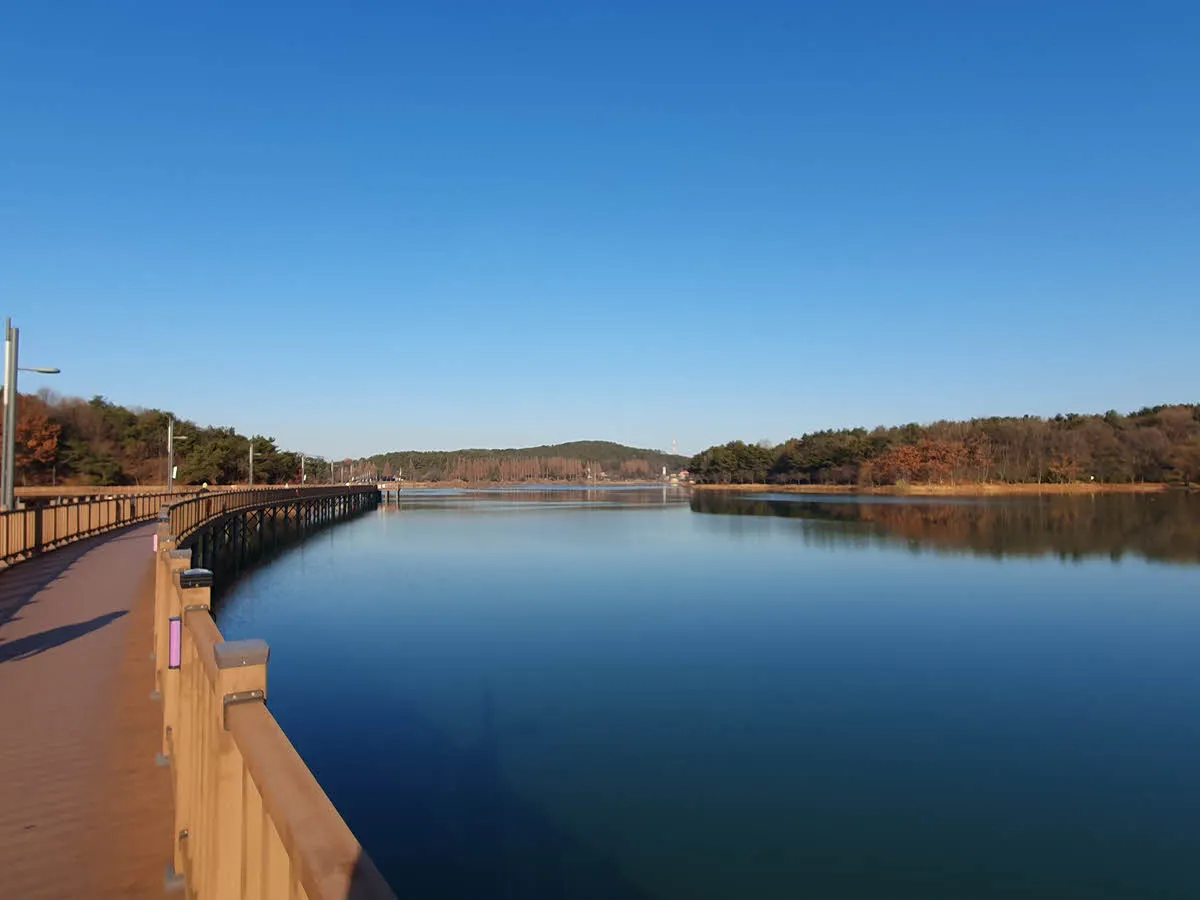 별빛다리와 은파호수(미제저수지)