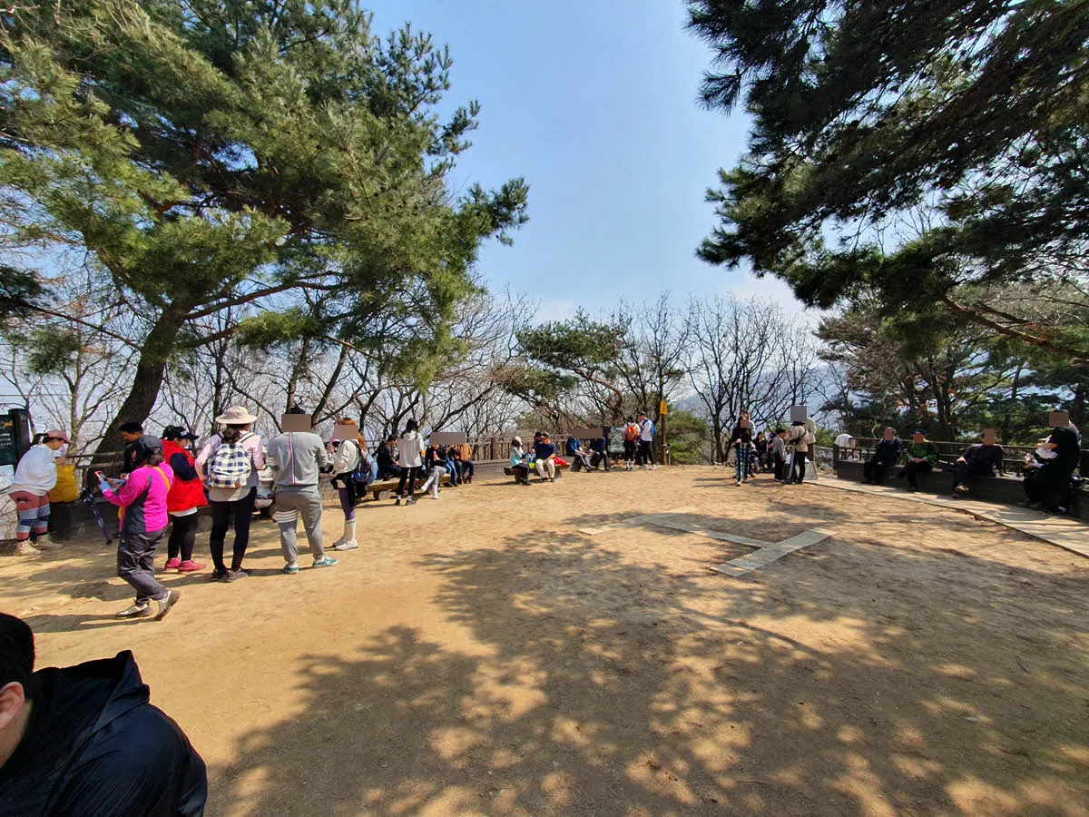 옥녀봉 정상의 헬리포트