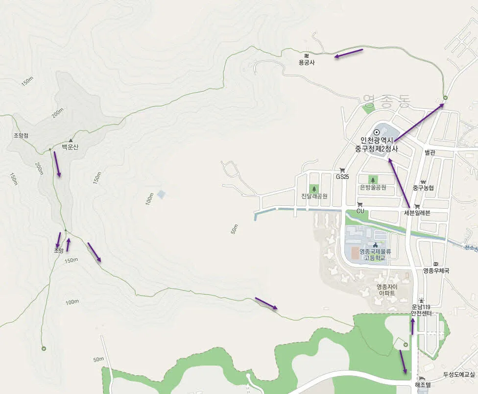 영종도 백운산 일주 트레킹 코스