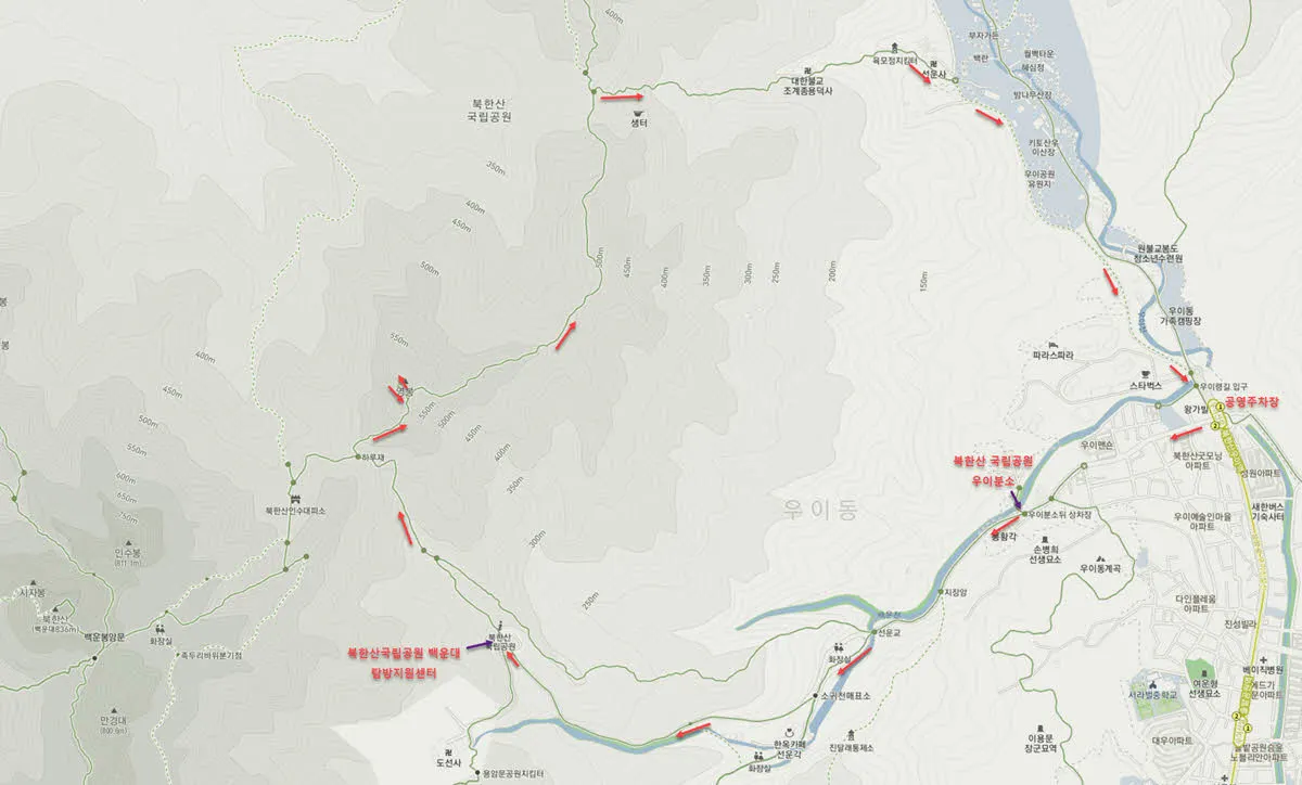 북한산 영봉 트레킹 코스