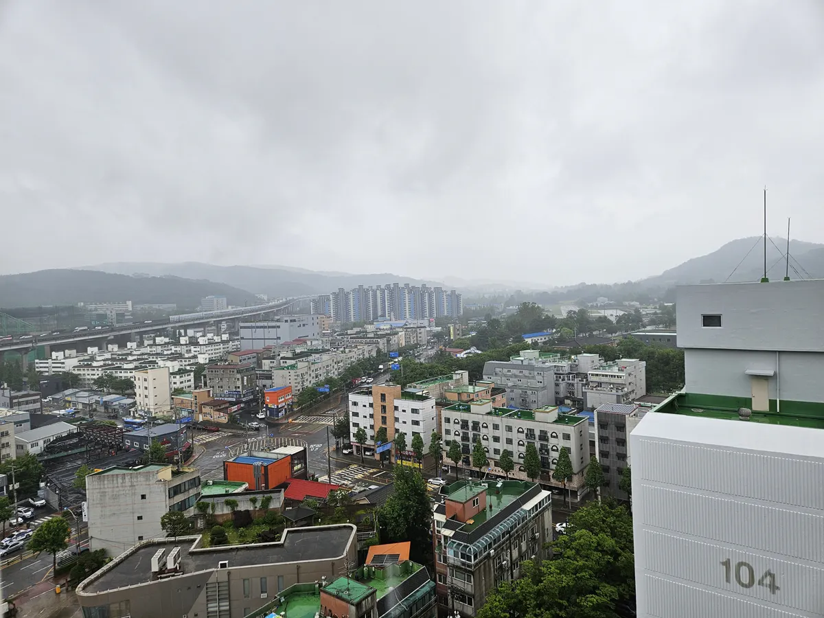 비 내리는 5월의 풍경 사진 - 갤럭시 S23+ 기본 카메라