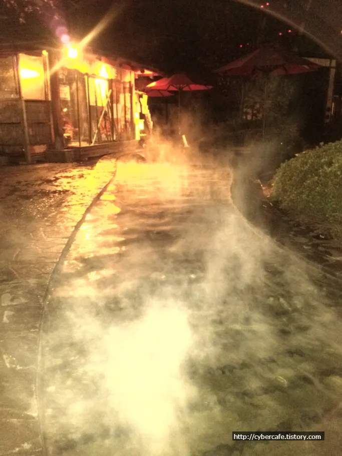 오에도온센 노천족탕