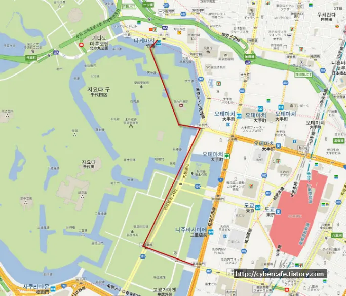 교코가이엔 지도