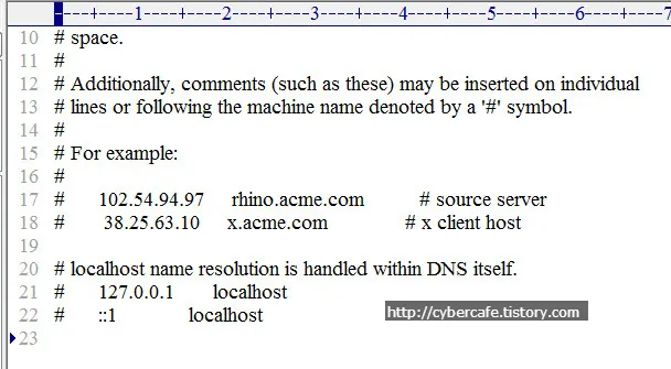 C:\Windows\system32\etc\hosts