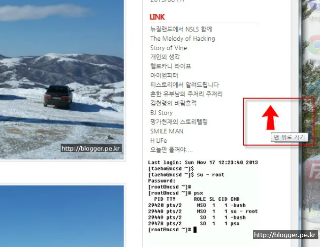 티스토리 블로그 스킨 바꾸기 (몇가지 수정한 Whiteground(Red)스킨)