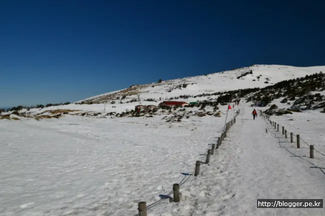 한라산 겨울산행을 하다. (영실코스의 설원 풍경)