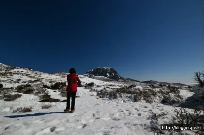 한라산 겨울산행을 하다. (영실코스의 설원 풍경)
