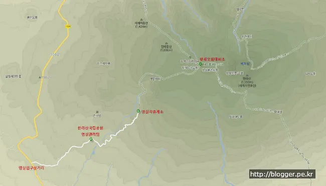 한라산 겨울산행을 하다. (영실코스의 설원 풍경)