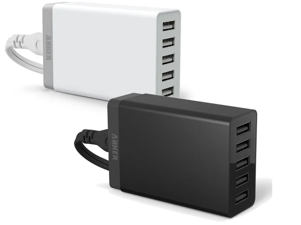 멀티충전기 - ANKER 40W (USB 5포트/각각 5V/2.5A 지원 - 최대 8A)