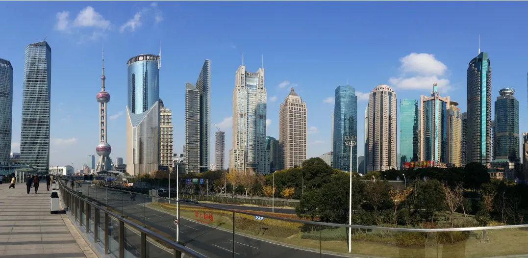 상하이 푸둥의 파노라마 샷