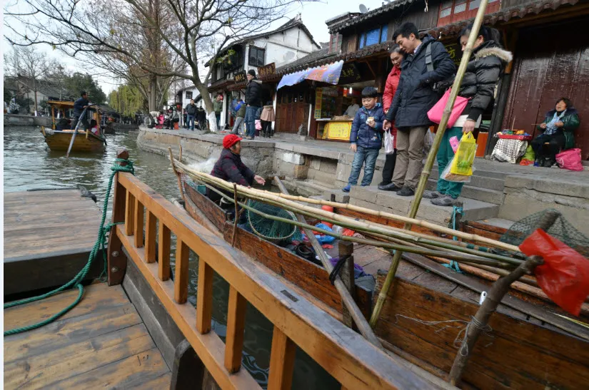 강남수향(江南水鄕)마을 중 하나인 상하이의 주가각(朱家角)