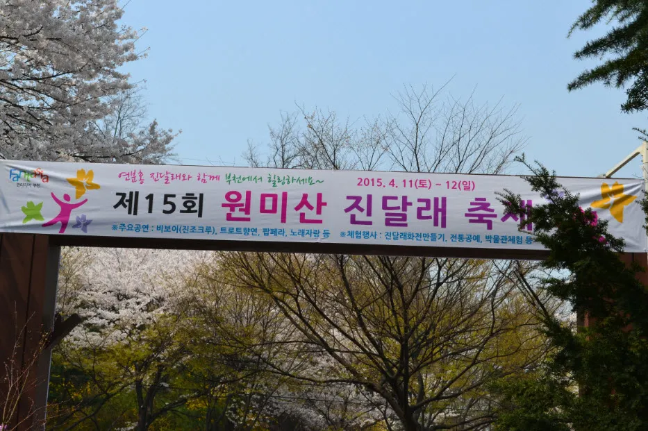 진달래 축제 (경기도 부천시 원미산 - 부천 종합 운동장 인근)