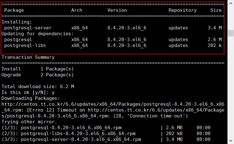 PostgreSQL 설치와 DB 만들기 (CentOS 6.6)
