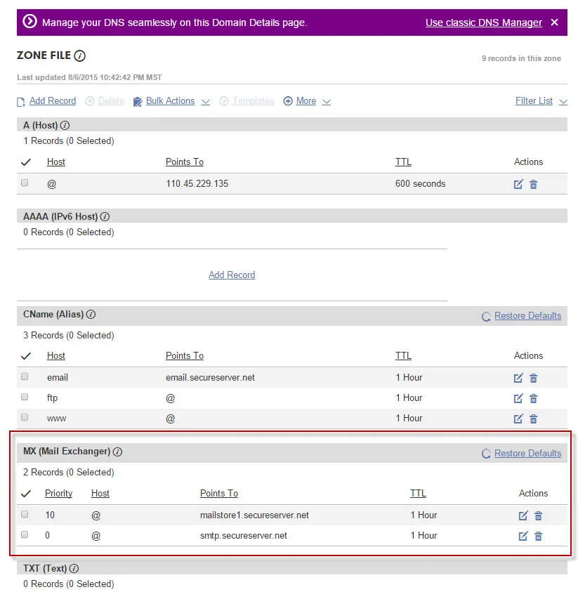 개인 도메인으로 이메일 사용하기 (godaddy에서 구입한 도메인의 예)