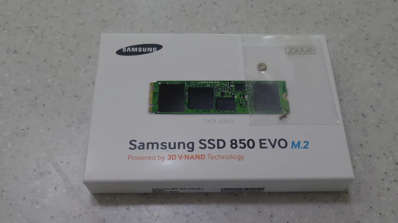 EVO 850 SSD M.2 타입 - 250GB - LG그램 노트북 SSD 업그레이드