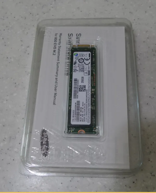 EVO 850 SSD M.2 타입 - 250GB - LG그램 노트북 SSD 업그레이드