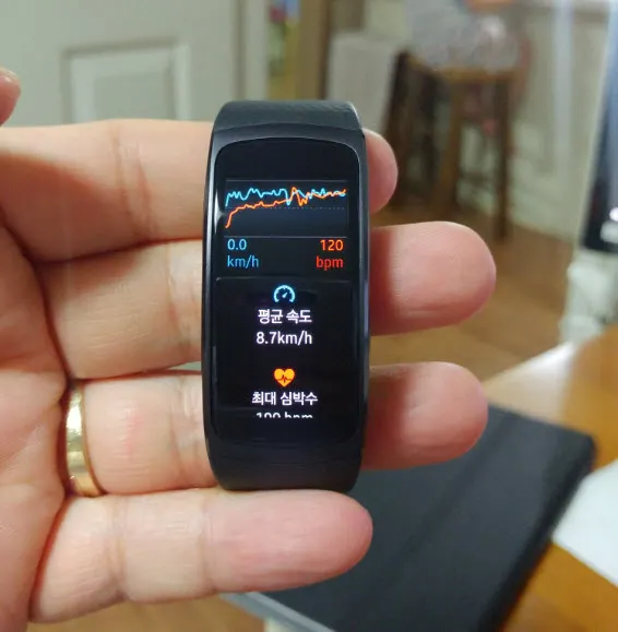 S헬스와 기어핏2를 이용한 운동 기록 측정