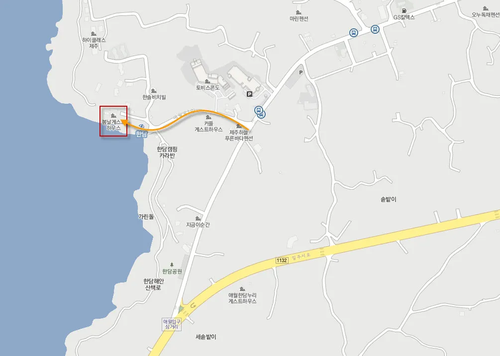 봄날 카페의 위치