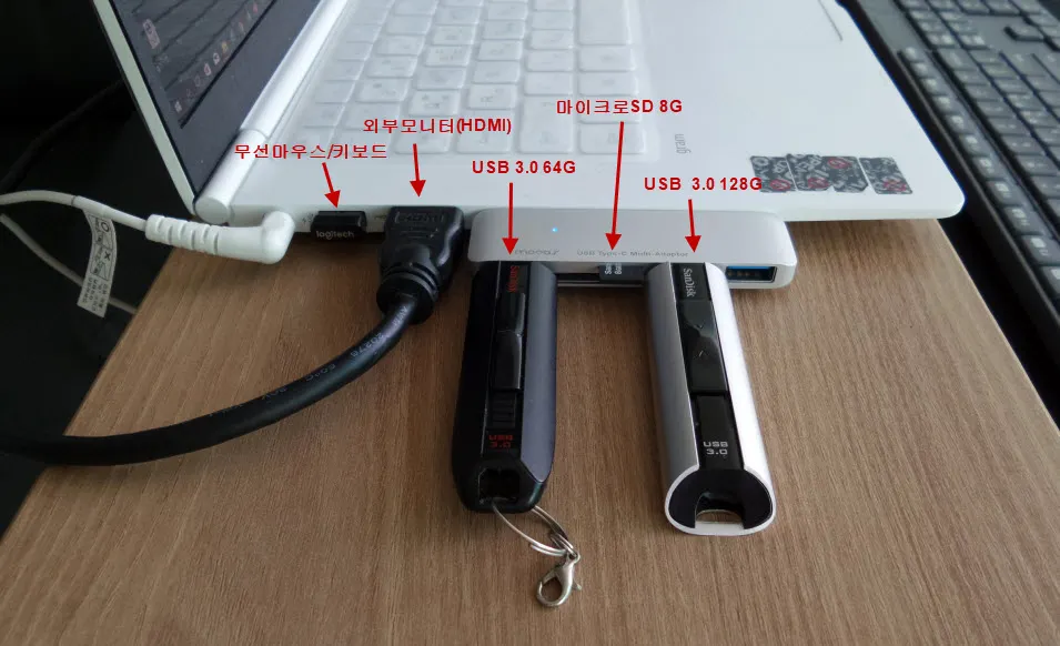 USB C 타입 허브 개봉기 (LG 그램의 USB-C 포트)
