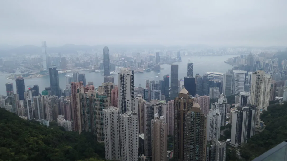 [홍콩여행] 빅토리아 피크의 스카이 테라스에서 바라본 홍콩 시내