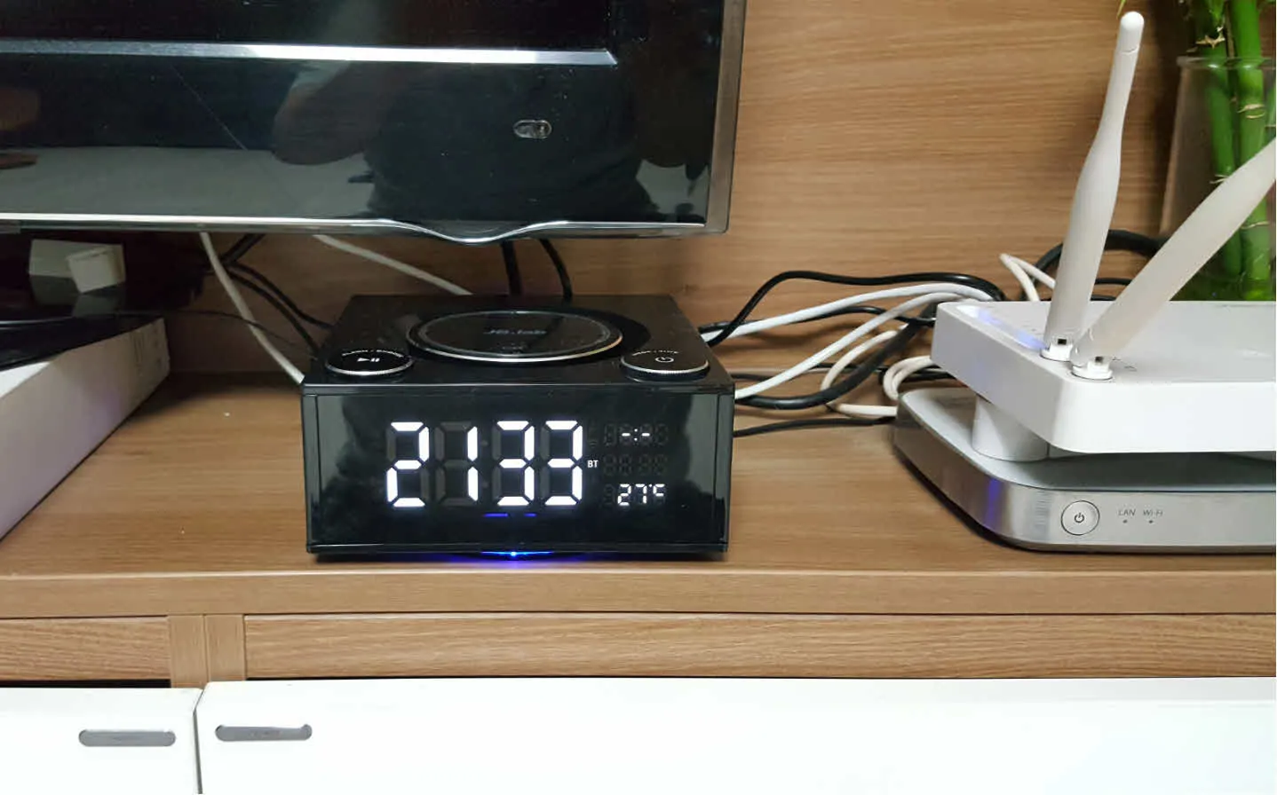 FM라디오가 지원되는 블루투스 스피커 - 블루큐브 블랙 (제이비랩)