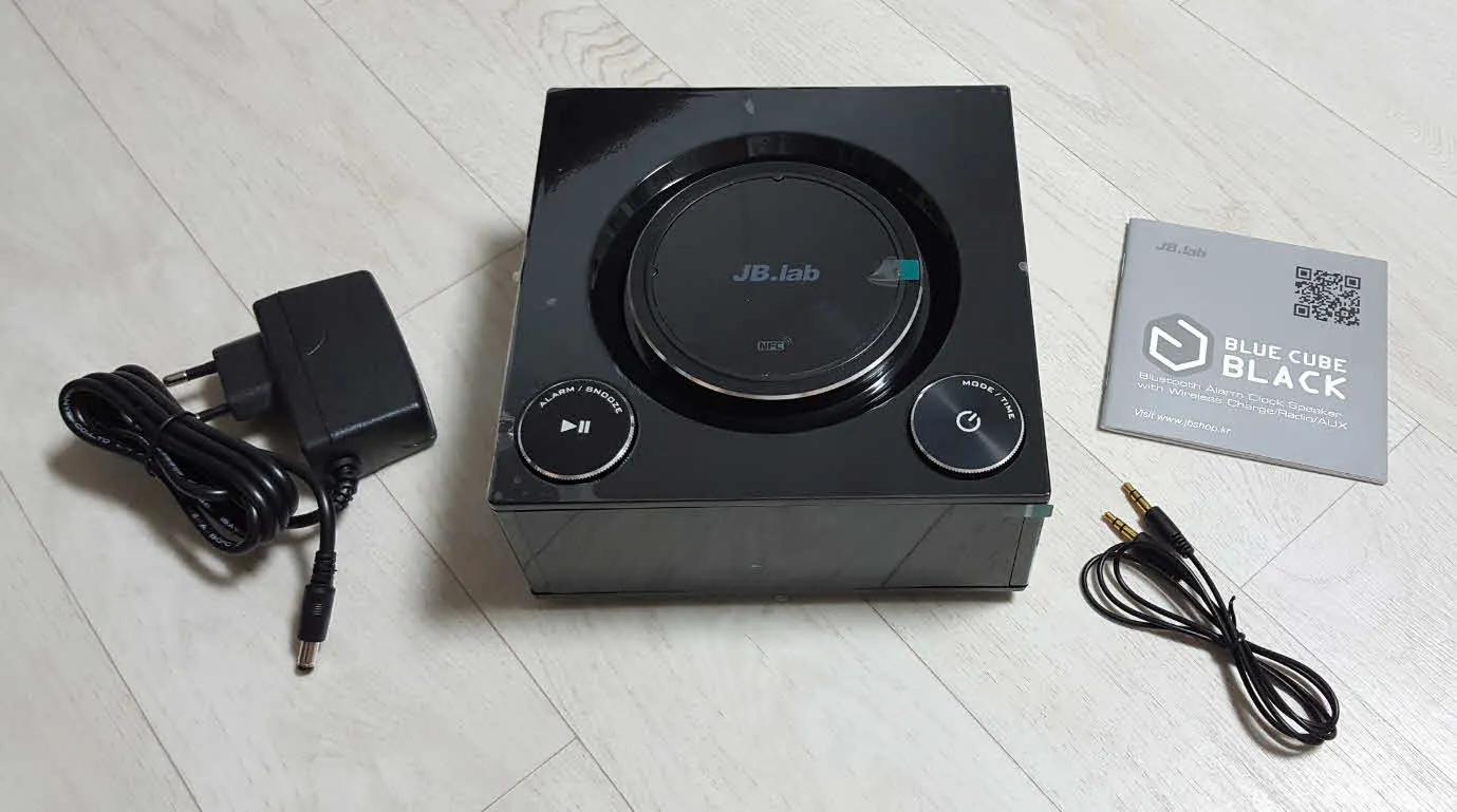 FM라디오가 지원되는 블루투스 스피커 - 블루큐브 블랙 (제이비랩)