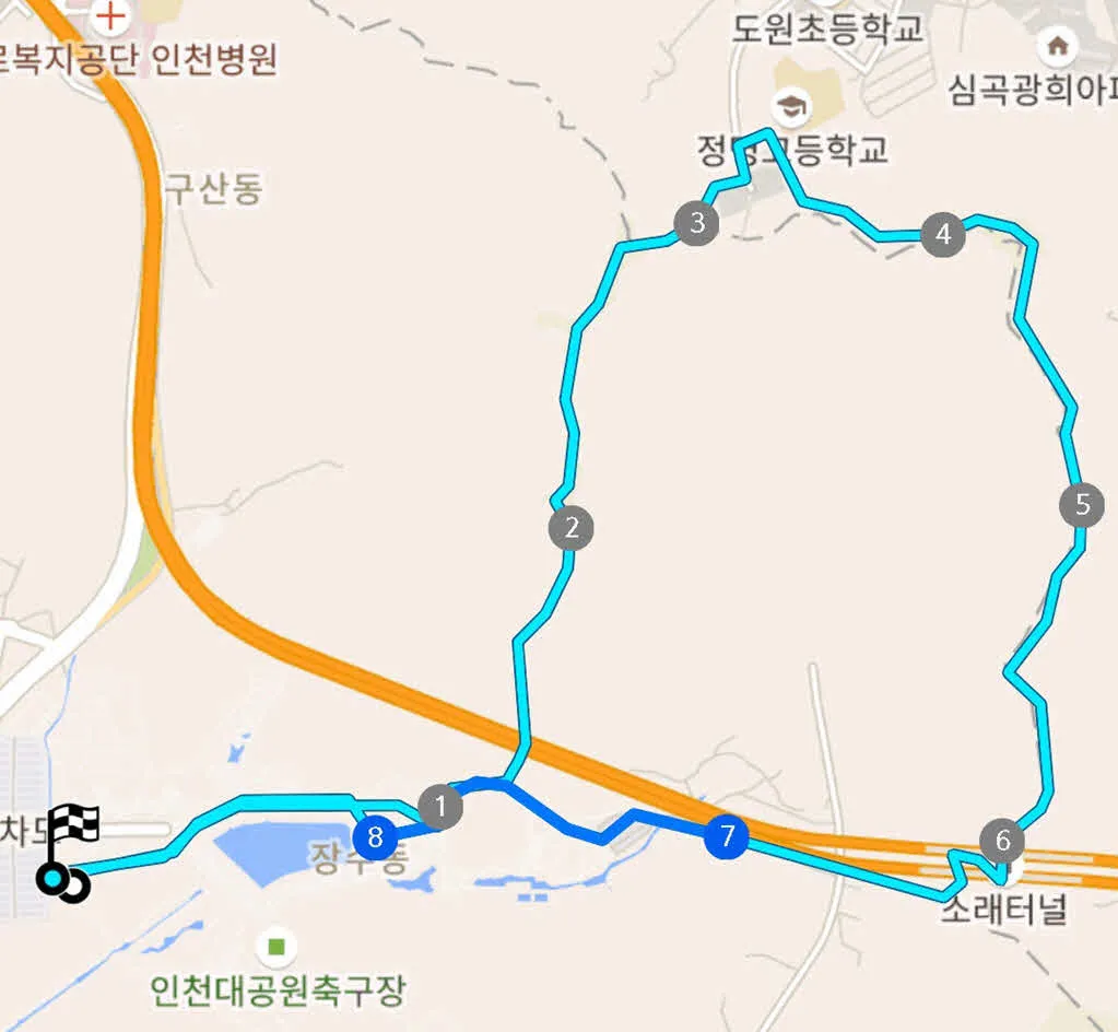 [걷기좋은길] 인천대공원-거마산-성주산-인천대공원 일주하기