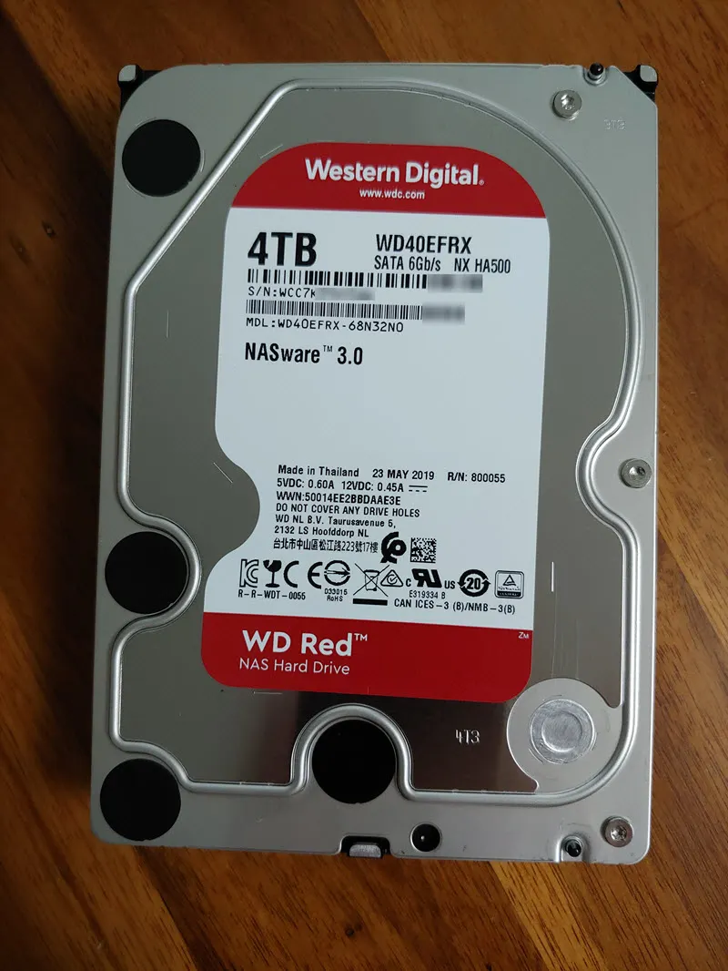 시놀로지 NAS의 HDD 교체하기 (WD RED 4 테라바이트 HDD)