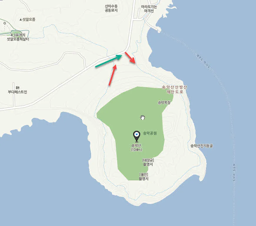 [걷기좋은길]제주 송악산 둘레길