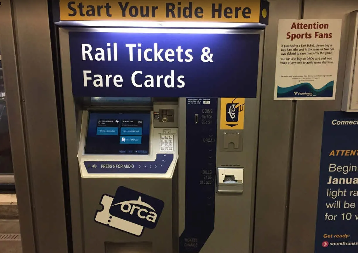 시애틀 타코마 국제공항에서 Westlake역 가는 Link Light Rail 타기