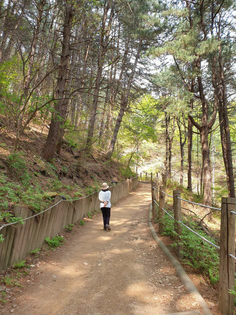 구곡폭포 입구에서 문배마을 가는 구간