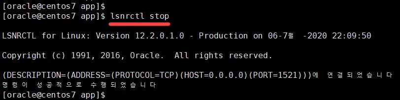 Oracle Listener Stopped