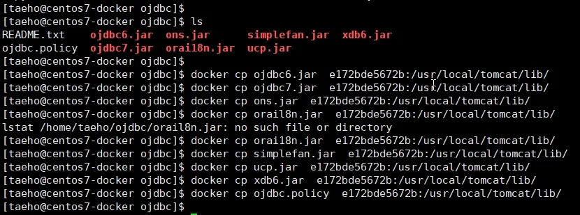 Oracle 12c JDBC Driver 복사해 넣기