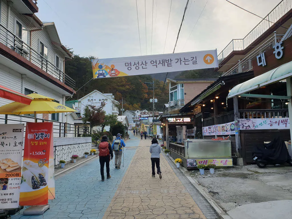 명성산 억새밭 가는 길